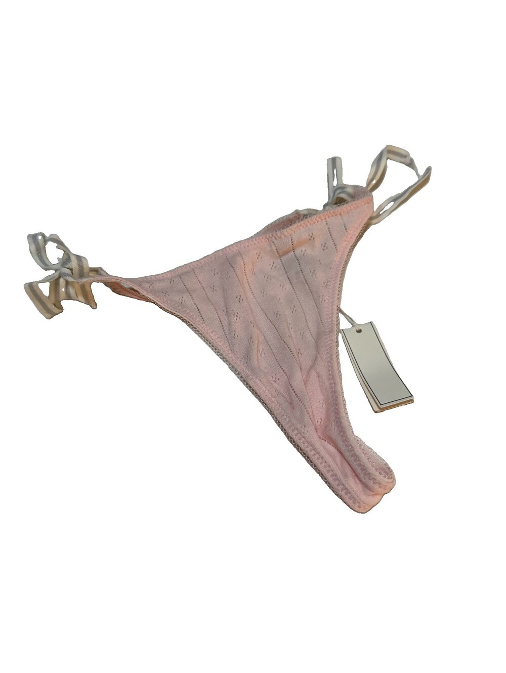 Gilly Hicks VTG Y2K NWT Pink Now Side Tie Thong XS